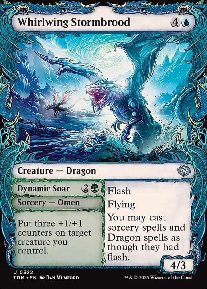 Whirlwing Stormbrood // Dynamic Soar, Tarkir: Dragonstorm · 0322