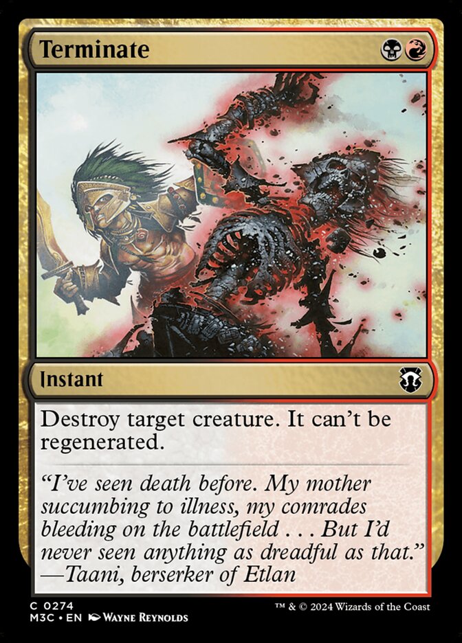 Terminate, Modern Horizons 3 Commander · 0274