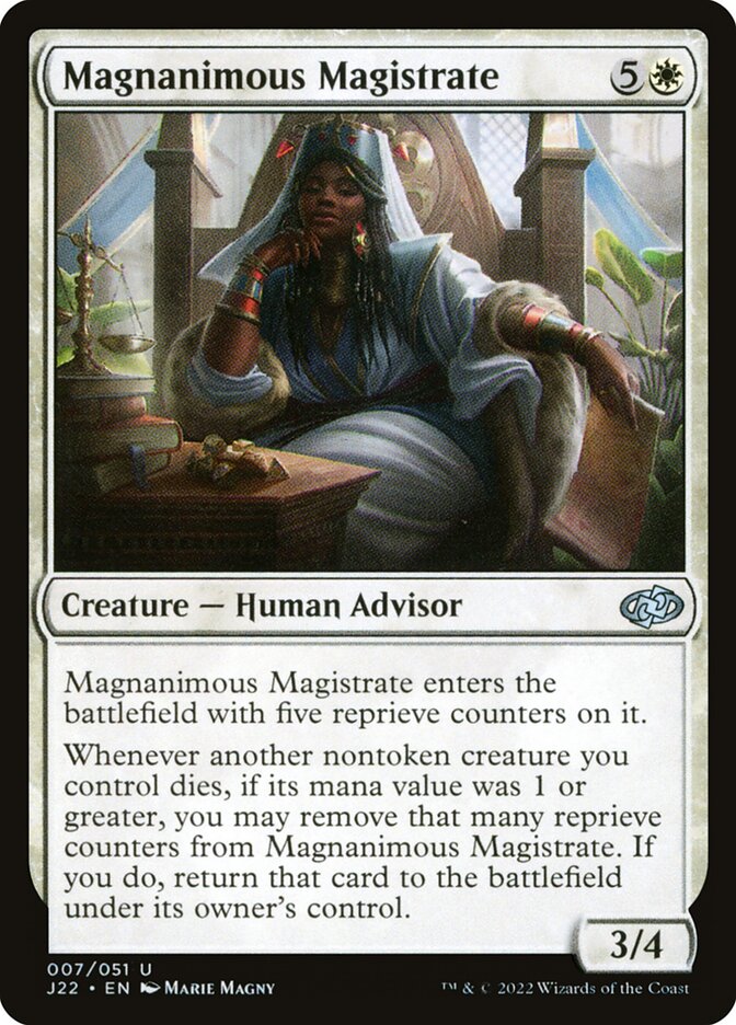 Magnanimous Magistrate, Jumpstart 2022 · 007