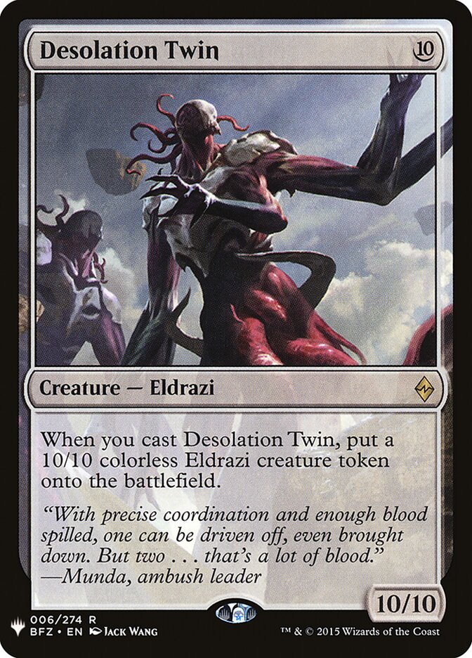 Desolation Twin, The List · bfz-6