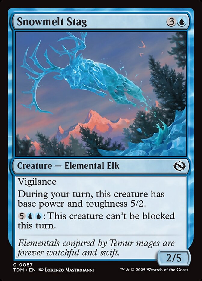 Snowmelt Stag, Tarkir: Dragonstorm · 0057