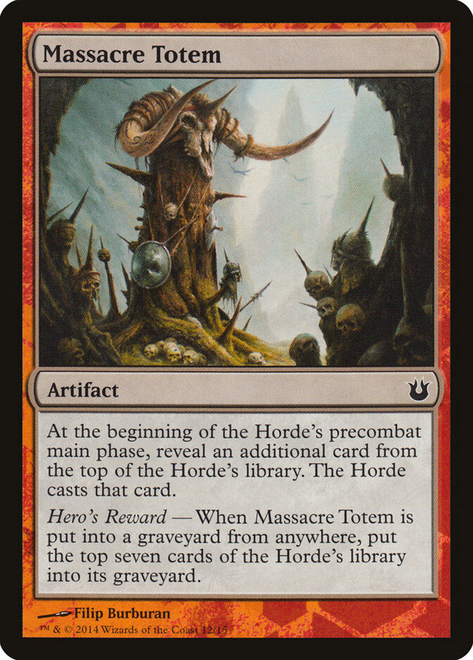 Massacre Totem, Battle the Horde · 12/15