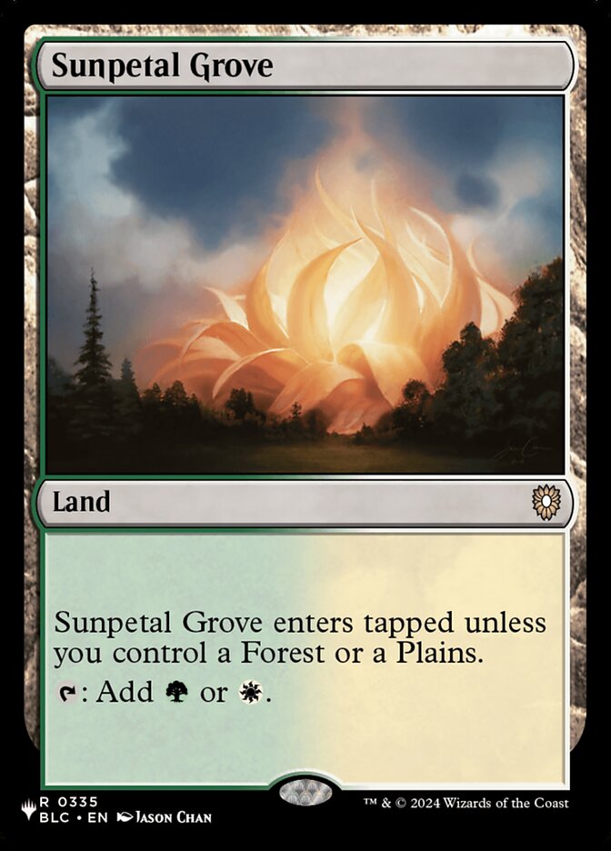 Sunpetal Grove, The List · blc-335