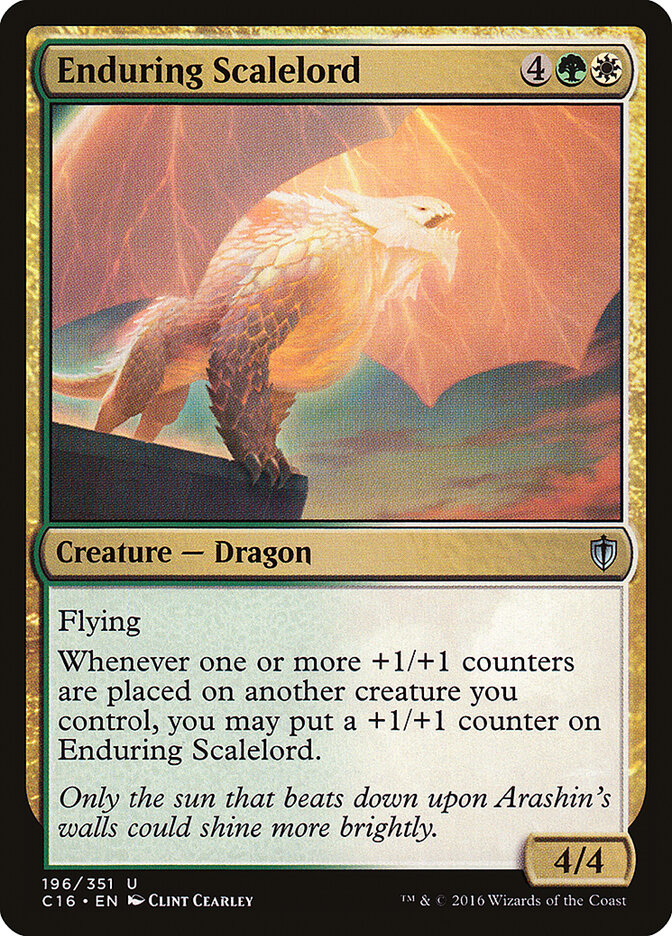 Enduring Scalelord, Commander 2016 · 196/351