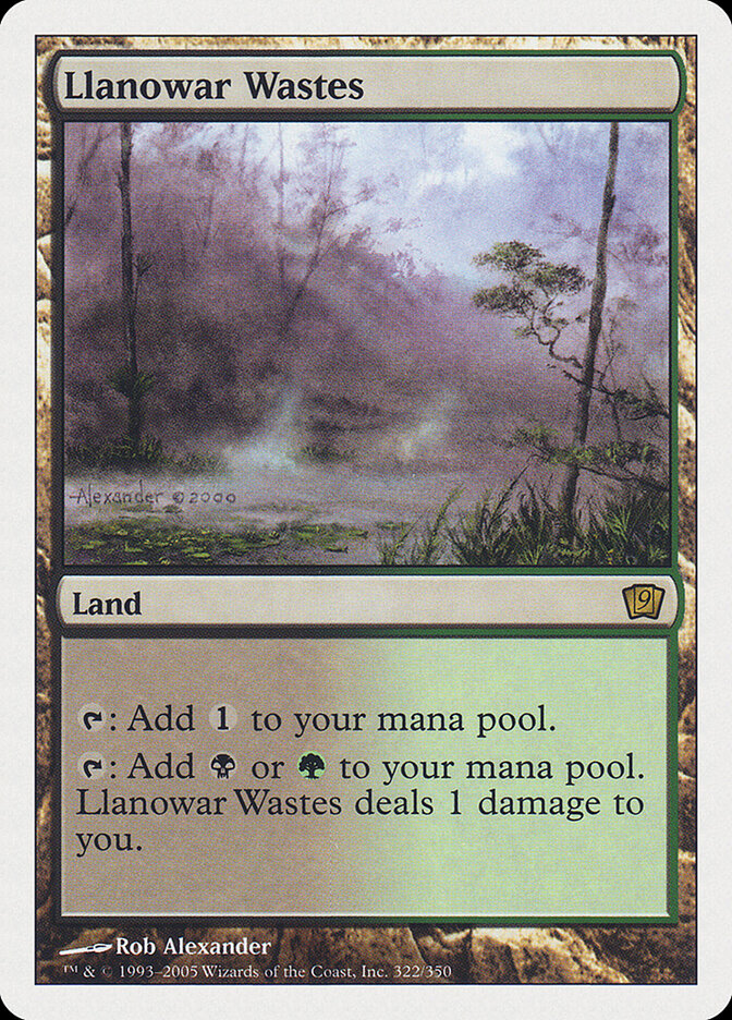 Llanowar Wastes, Ninth Edition · 322/350