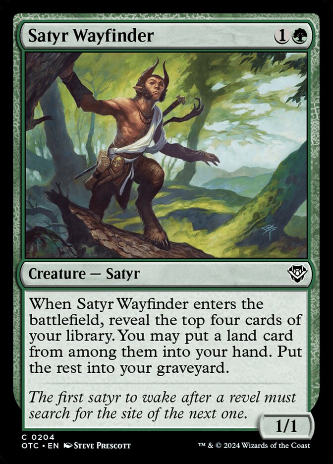 Satyr Wayfinder, Outlaws of Thunder Junction Commander · 0204
