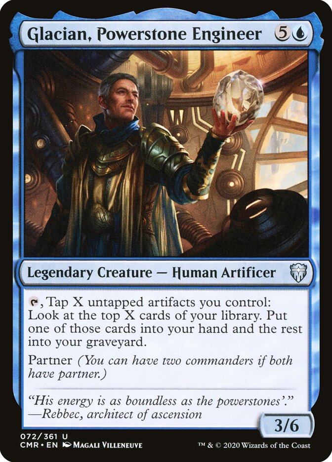 Glacian, Powerstone Engineer, Commander Legends · 072/361