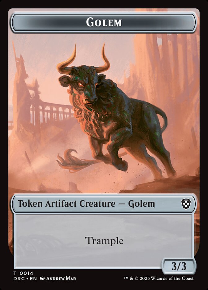 Golem, Aetherdrift Commander Tokens · 0014