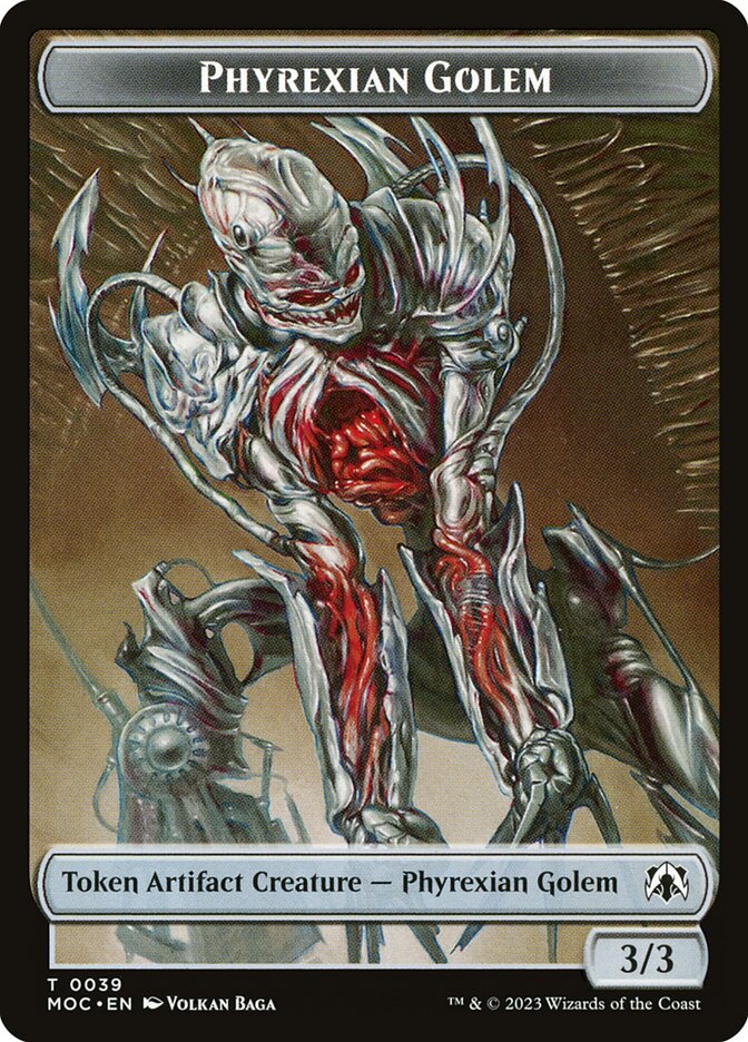 Phyrexian Golem, March of the Machine Commander Tokens · 0039