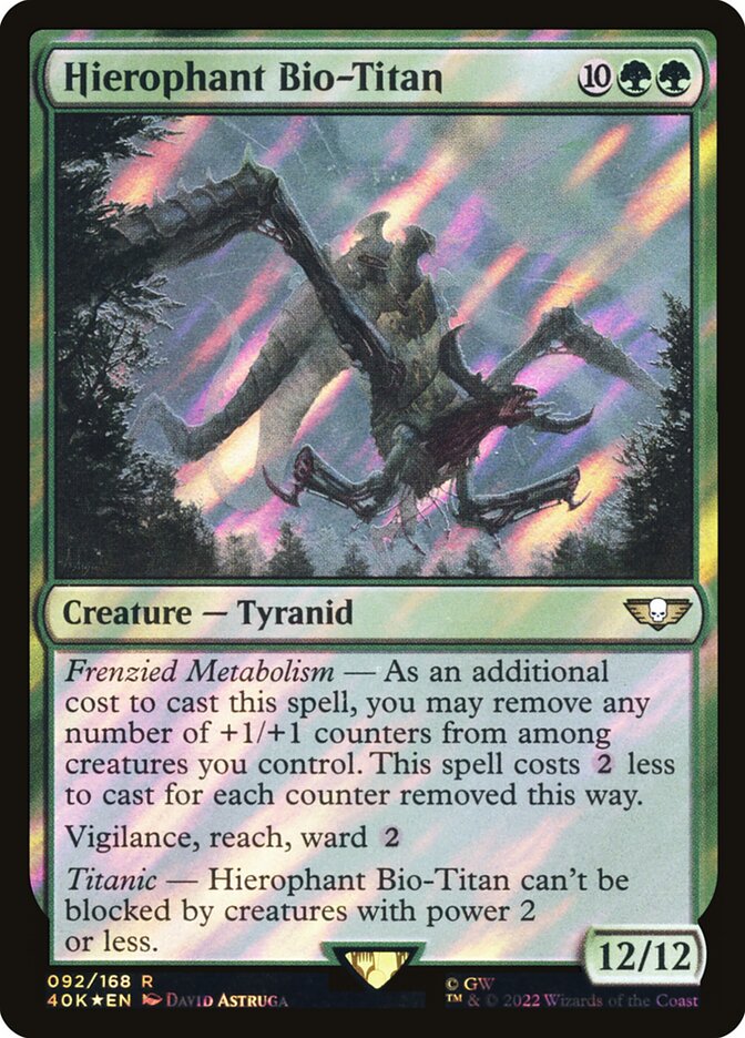 Hierophant Bio-Titan, Warhammer 40,000 Commander · 92-star