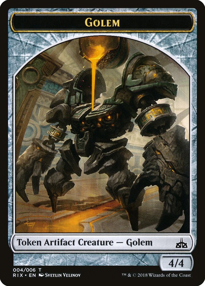 Golem, Rivals of Ixalan Tokens · 004