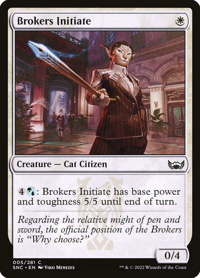 Brokers Initiate, Streets of New Capenna · 005/281