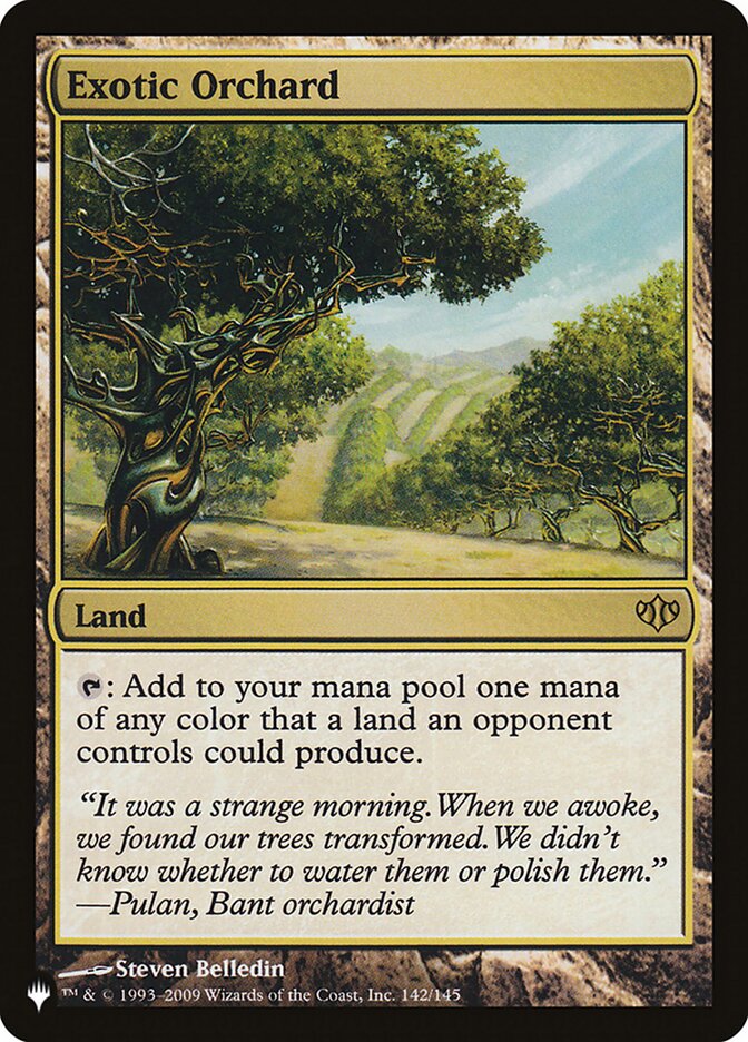Exotic Orchard, The List · con-142