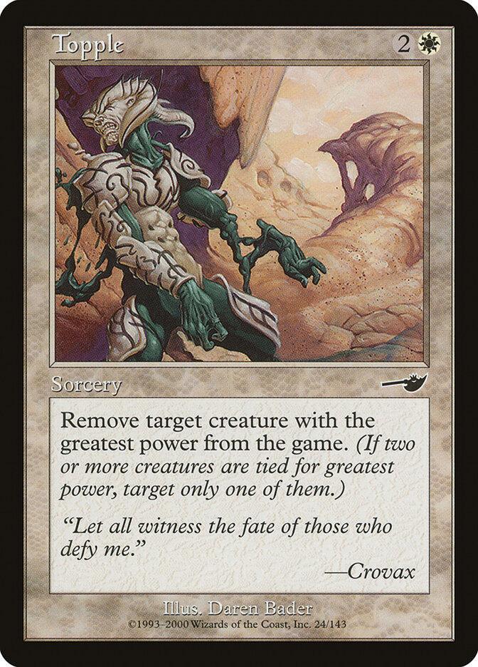 Topple, Nemesis · 24/143