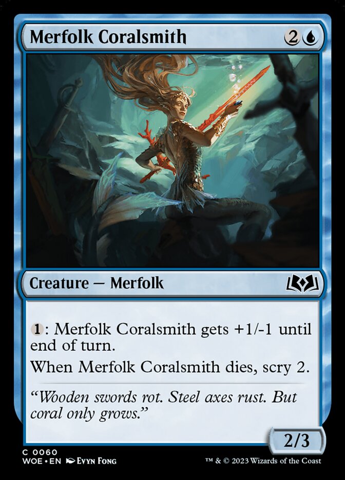 Merfolk Coralsmith, Wilds of Eldraine · 0060
