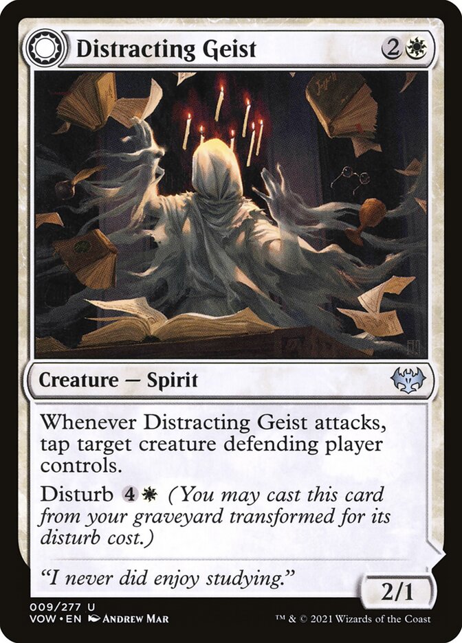 Distracting Geist // Clever Distraction, Innistrad: Crimson Vow · 009/277