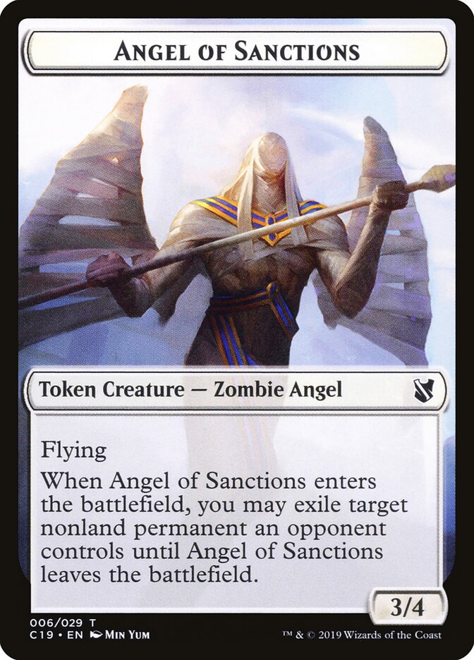Angel of Sanctions, Commander 2019 Tokens · 006