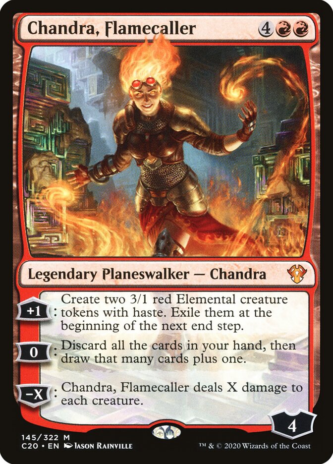 Chandra, Flamecaller, Commander 2020 · 145/322