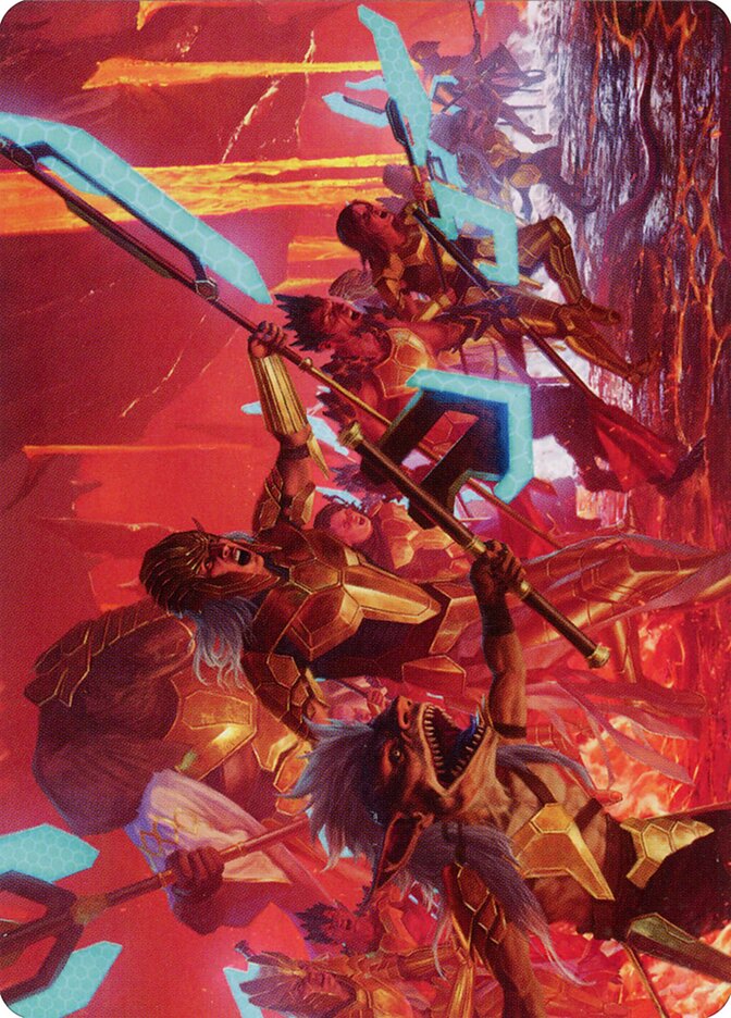 Roar of Resistance // Roar of Resistance, Phyrexia: All Will Be One Art Series · 034