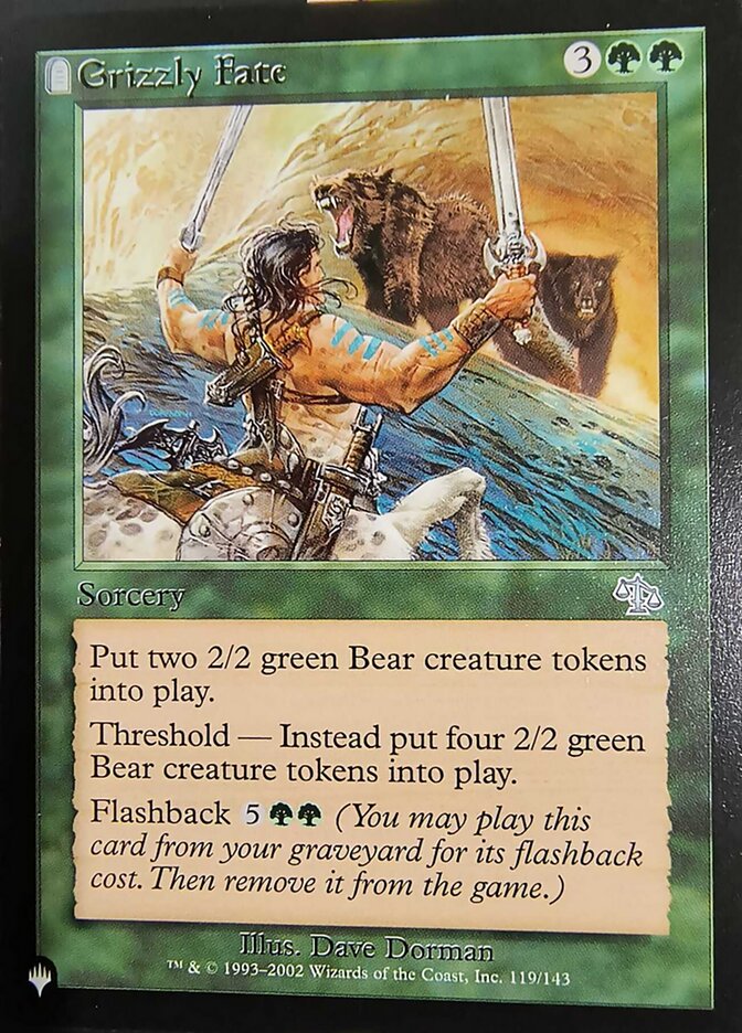 Grizzly Fate, The List · jud-119-dagger