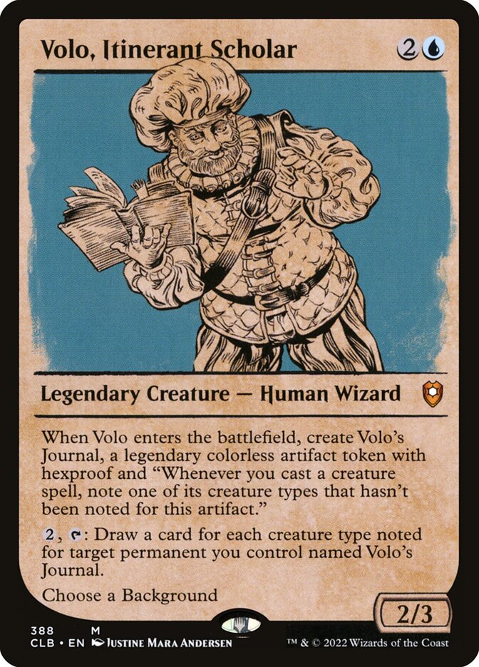 Volo, Itinerant Scholar, Commander Legends: Battle for Baldur's Gate · 388