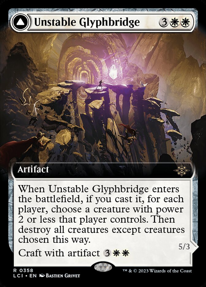Unstable Glyphbridge // Sandswirl Wanderglyph, The Lost Caverns of Ixalan · 0358