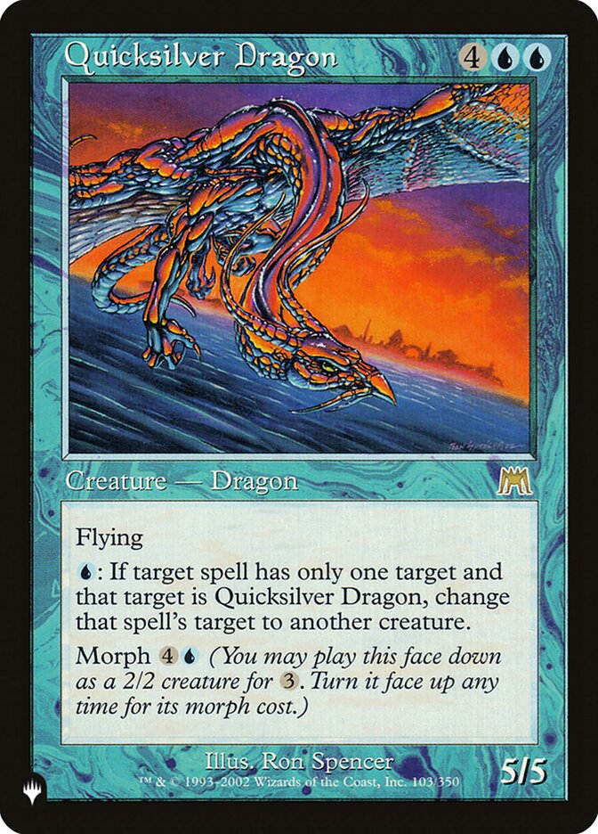 Quicksilver Dragon, The List · ons-103
