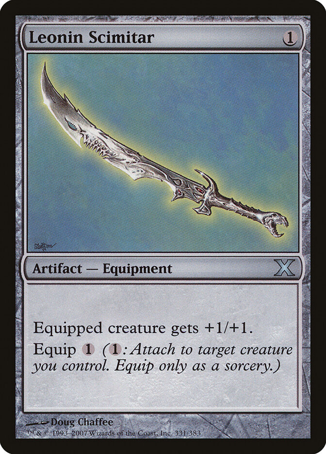Leonin Scimitar, Tenth Edition · 331/383