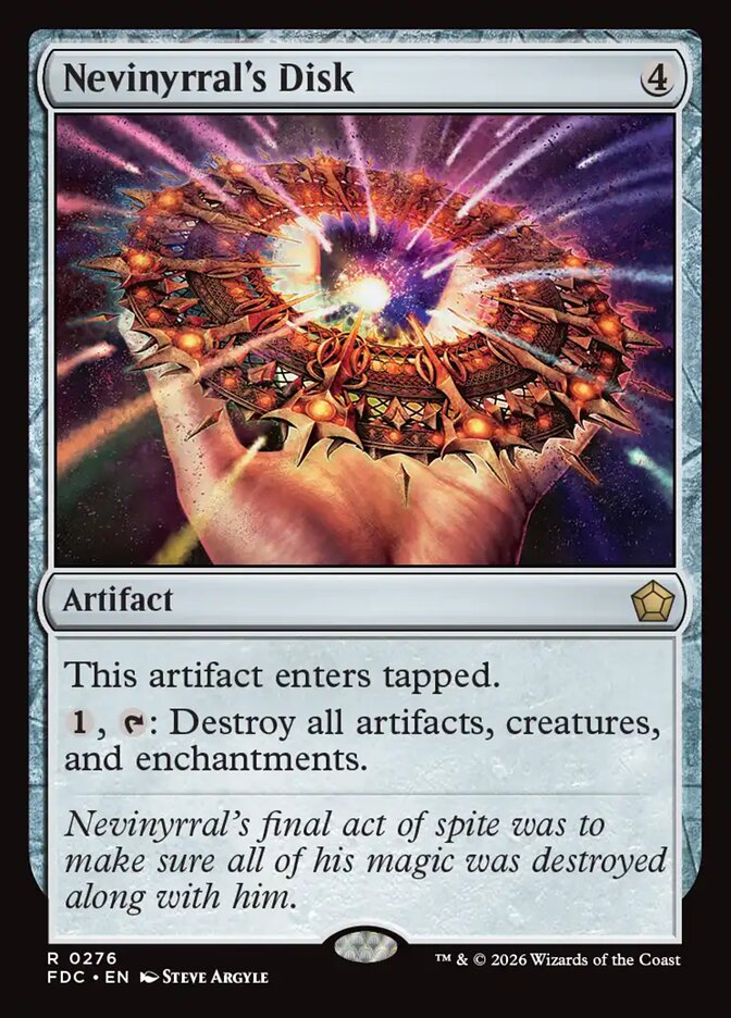 Nevinyrral's Disk, Foundations Commander · 0276