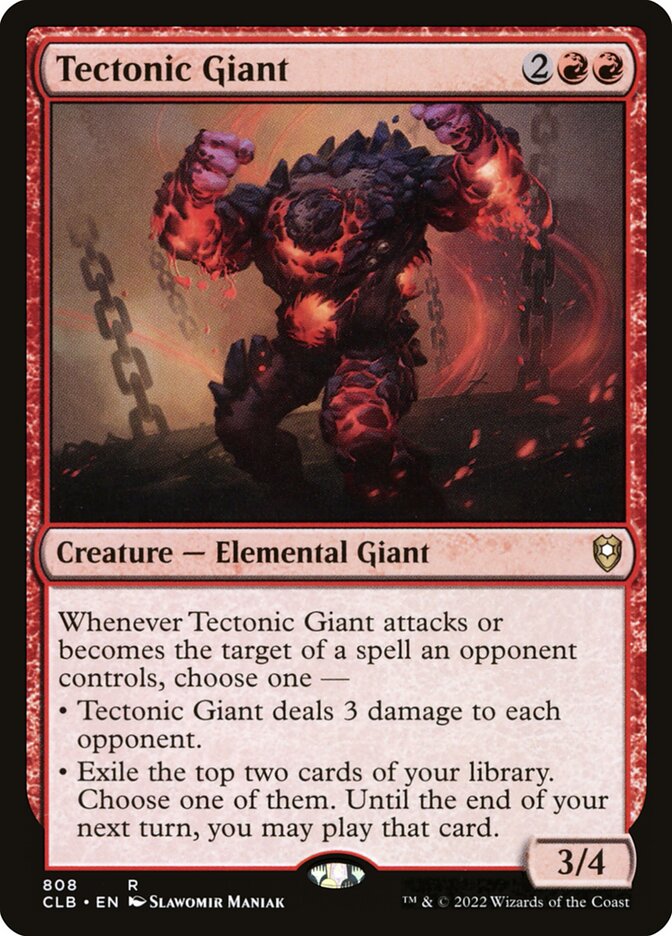 Tectonic Giant, Commander Legends: Battle for Baldur's Gate · 808