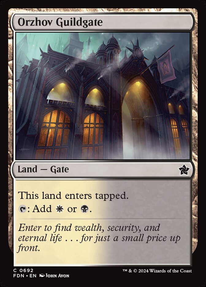 Orzhov Guildgate, Foundations · 0692