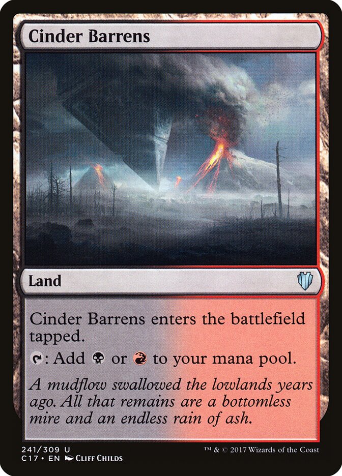 Cinder Barrens, Commander 2017 · 241/309