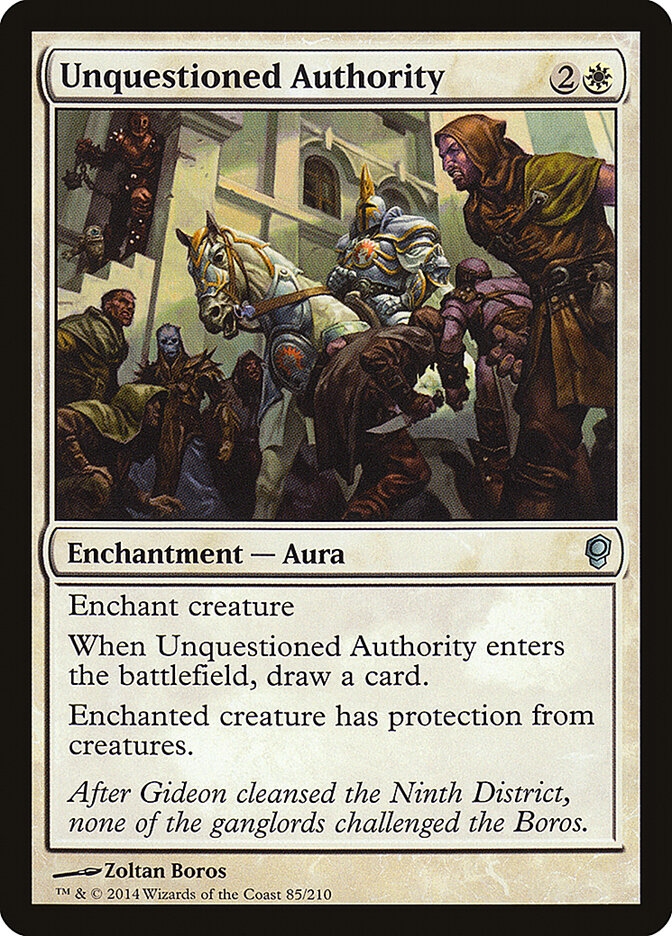 Unquestioned Authority, Conspiracy · 85/210