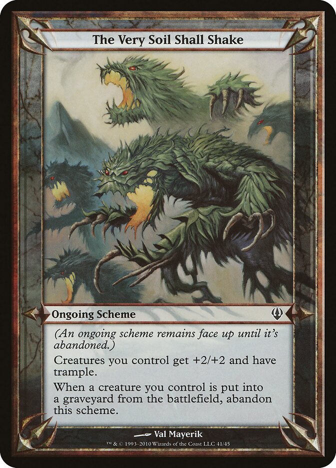 The Very Soil Shall Shake, Archenemy Schemes · 41-star