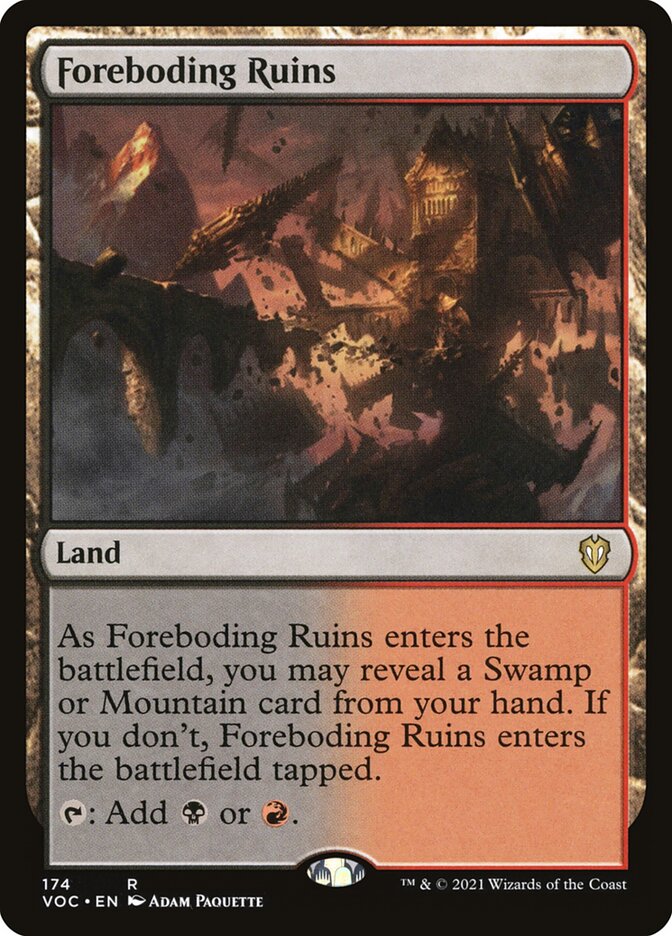 Foreboding Ruins, Crimson Vow Commander · 174