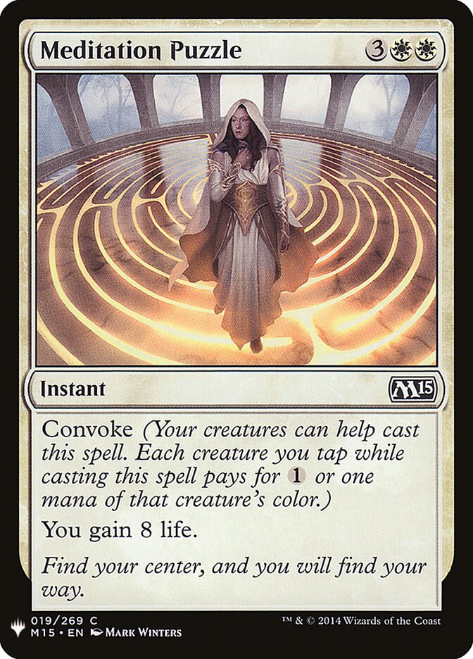 Meditation Puzzle, The List · m15-19