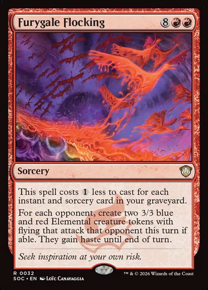 Furygale Flocking, Secrets of Strixhaven Commander · 0032