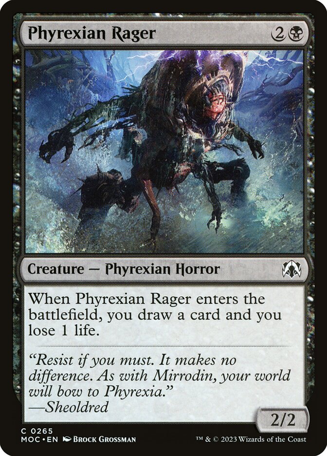Phyrexian Rager, March of the Machine Commander · 0265