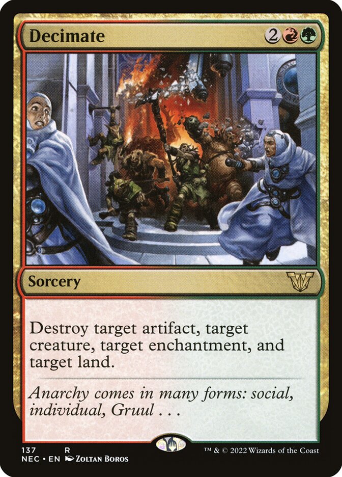 Decimate, Neon Dynasty Commander · 137
