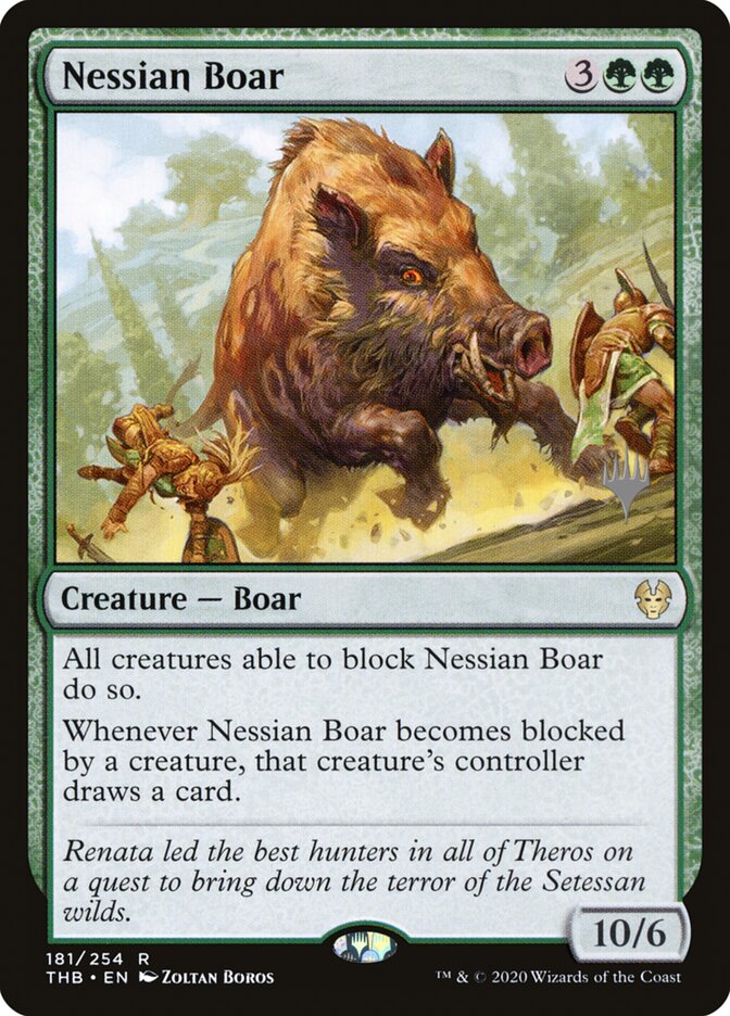 Nessian Boar, Theros Beyond Death Promos · 181/254