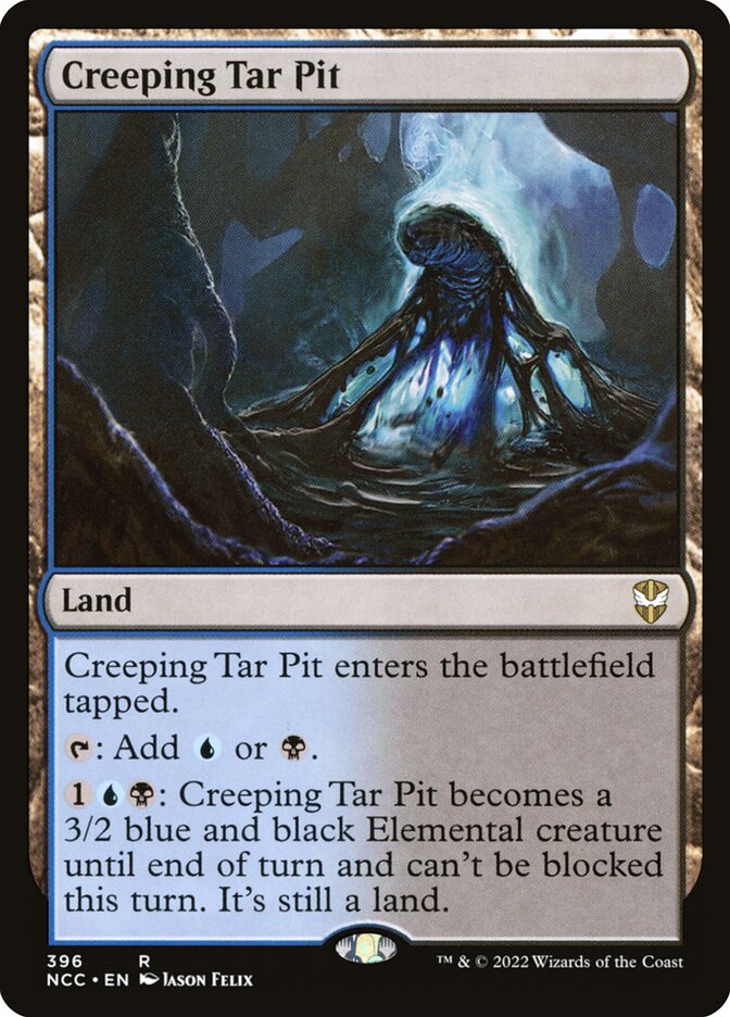 Creeping Tar Pit, New Capenna Commander · 396