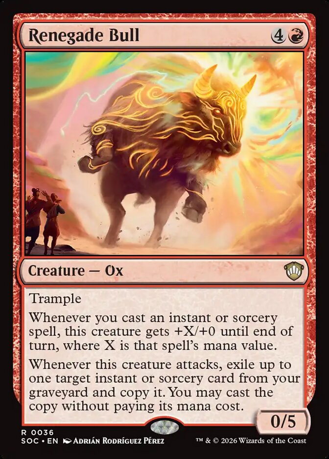 Renegade Bull, Secrets of Strixhaven Commander · 0036