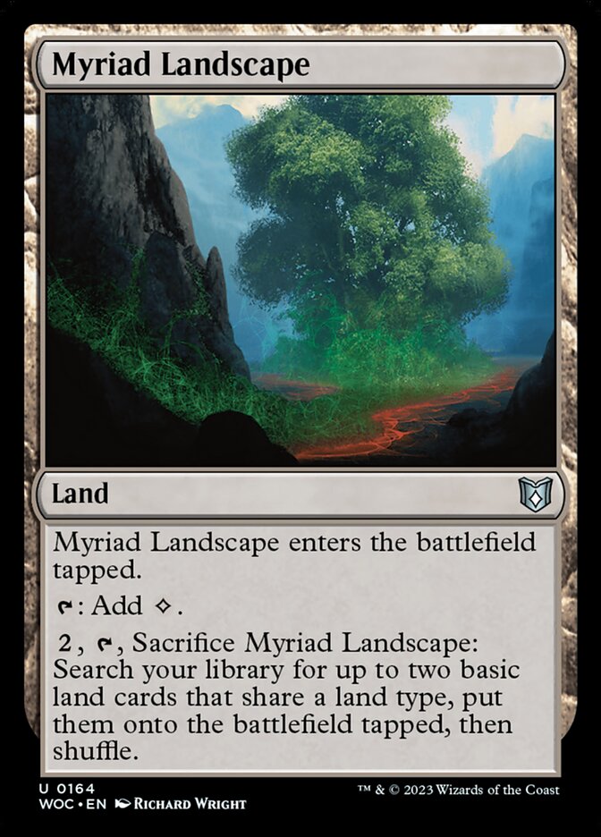 Myriad Landscape, Wilds of Eldraine Commander · 0164