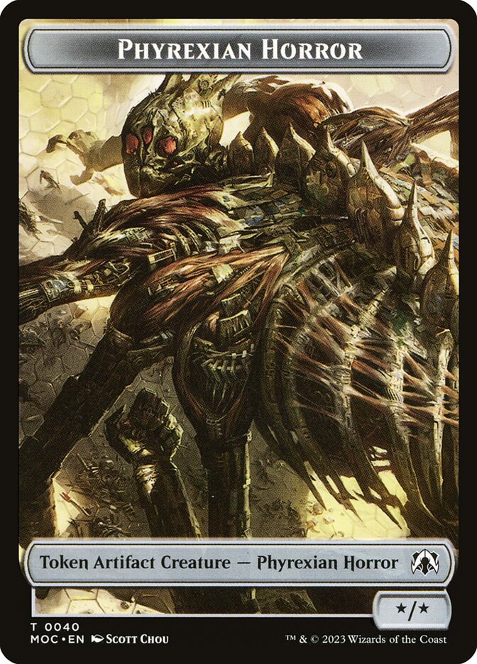 Phyrexian Horror, March of the Machine Commander Tokens · 0040