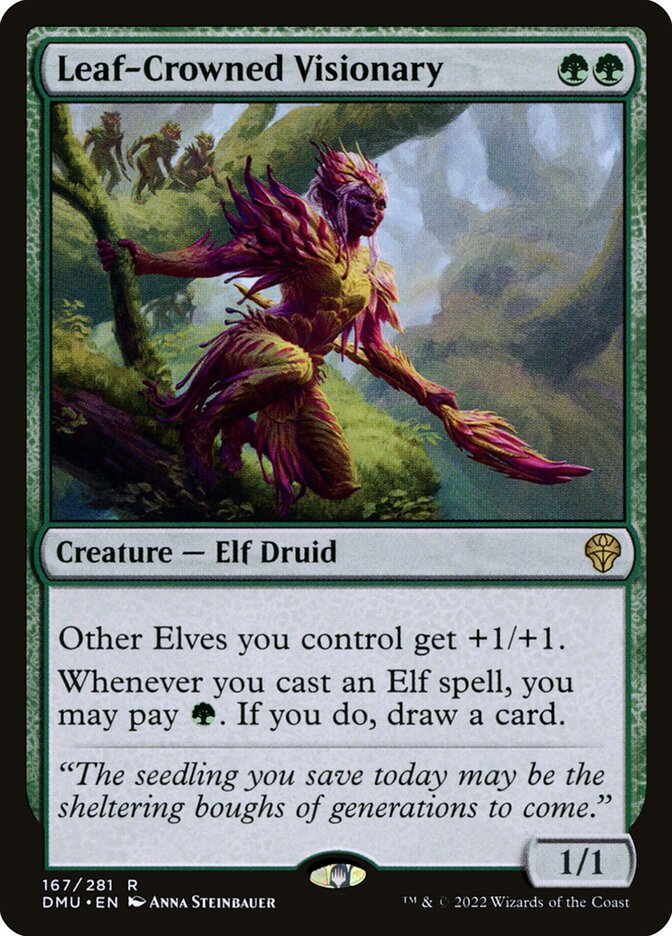 Leaf-Crowned Visionary, Dominaria United · 167/281