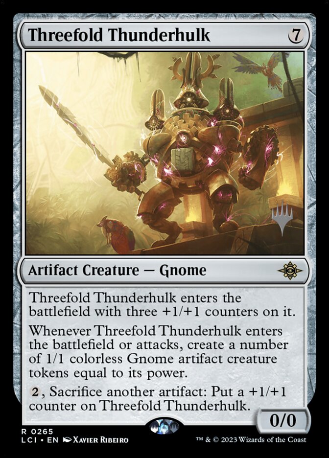 Threefold Thunderhulk, The Lost Caverns of Ixalan Promos · 0265