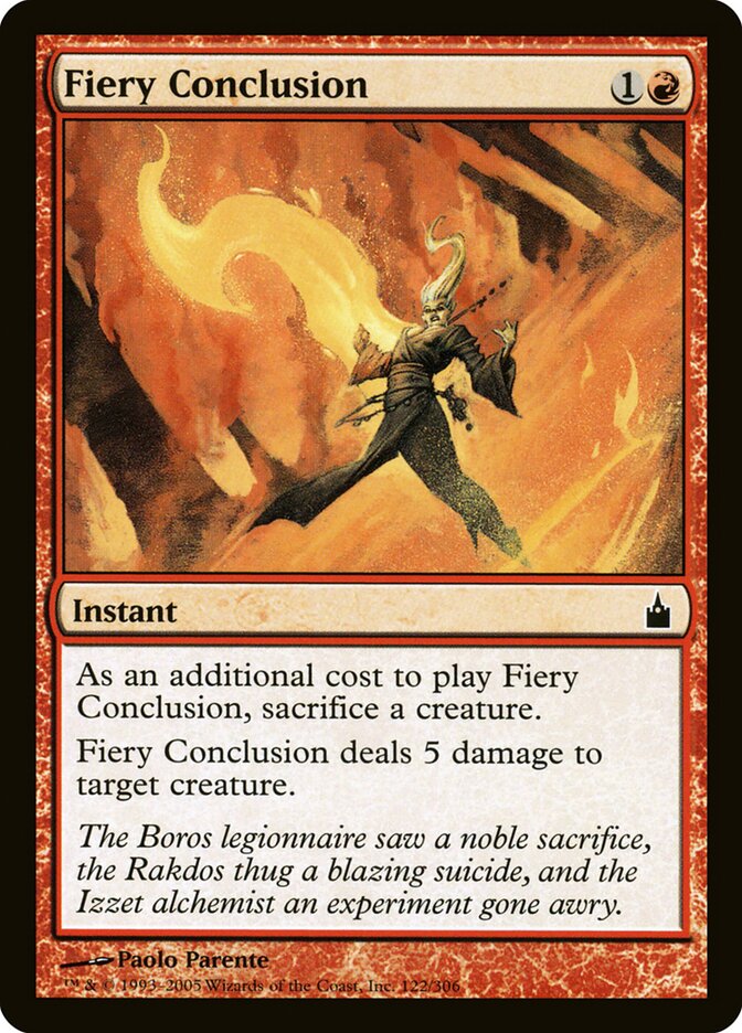 Fiery Conclusion, Ravnica: City of Guilds · 122/306