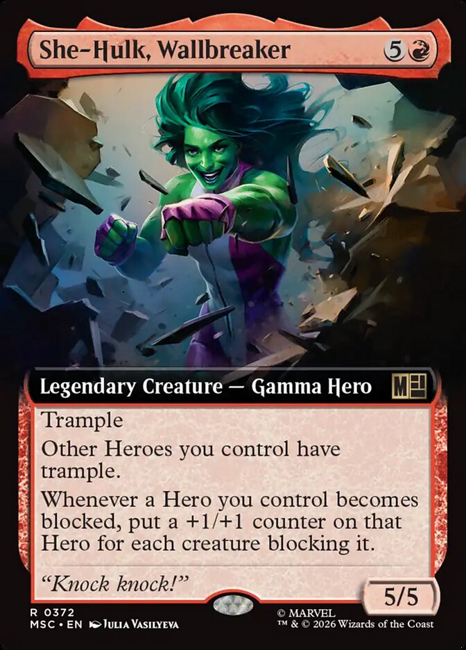 She-Hulk, Wallbreaker, Marvel Super Heroes Commander · 0372