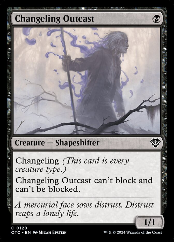 Changeling Outcast, Outlaws of Thunder Junction Commander · 0128