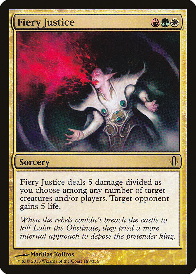 Fiery Justice, Commander 2013 · 188/356